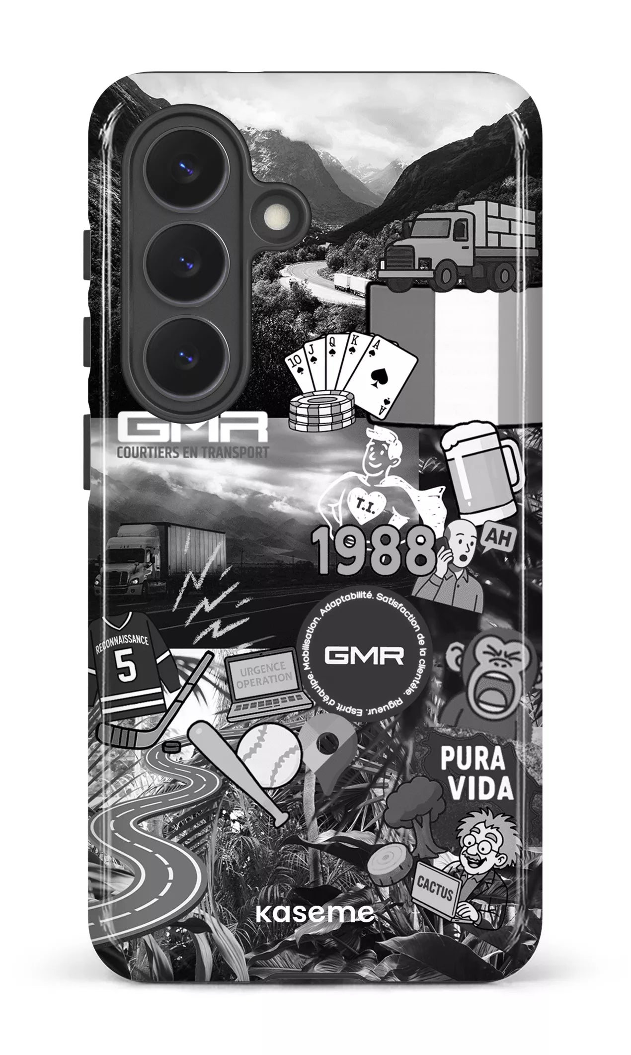 Galaxy  S26 Tough (Gloss) GMR Collage Noir et Blanc -