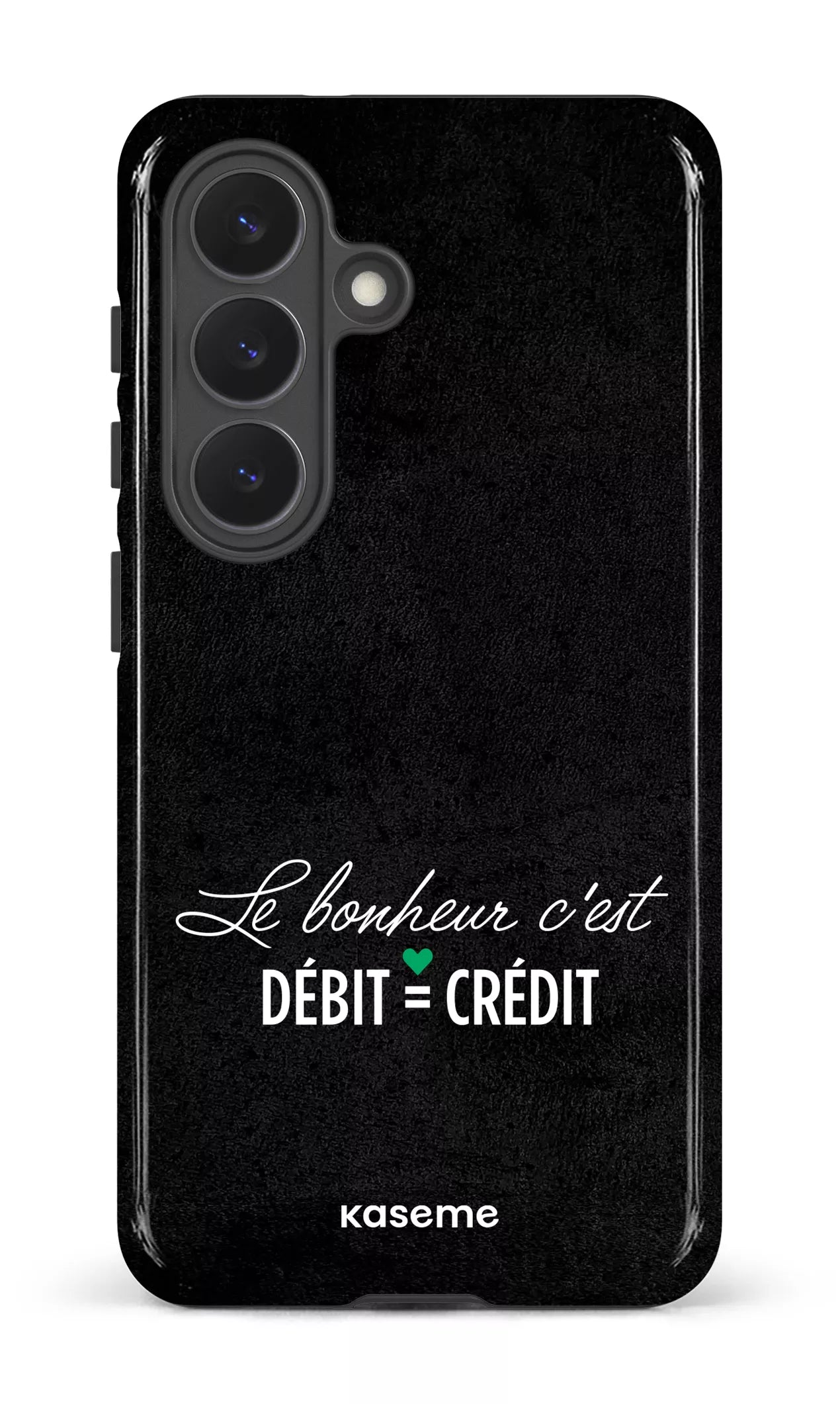 Galaxy  S26 Tough (Gloss) Le bonheur c'est débit = crédit (noir) -