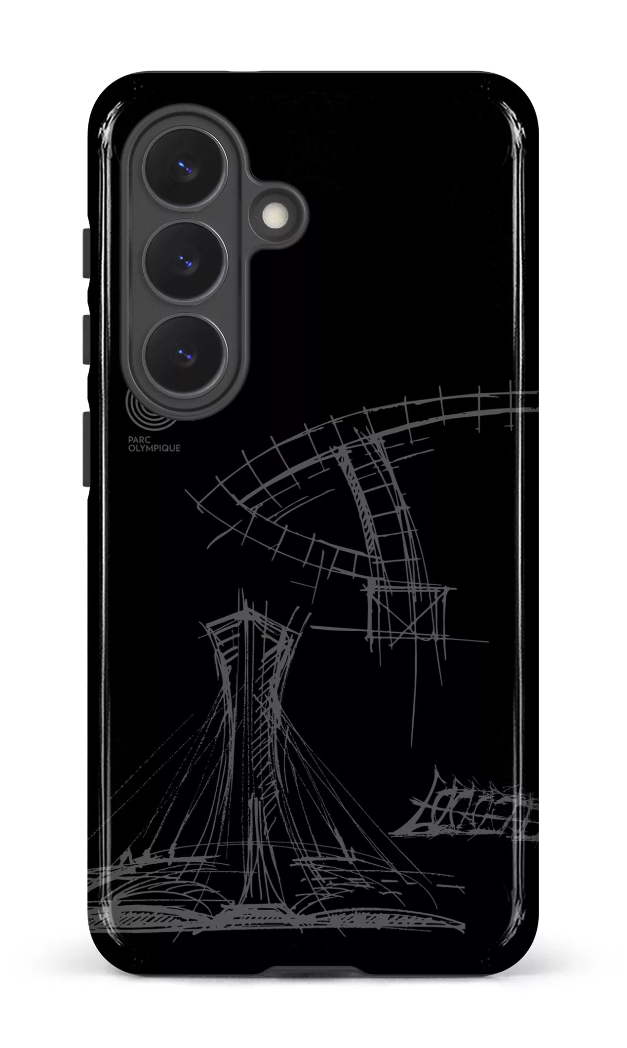 Galaxy  S26 Tough (Gloss) Parc Olympique - Croquis Plan Noir -