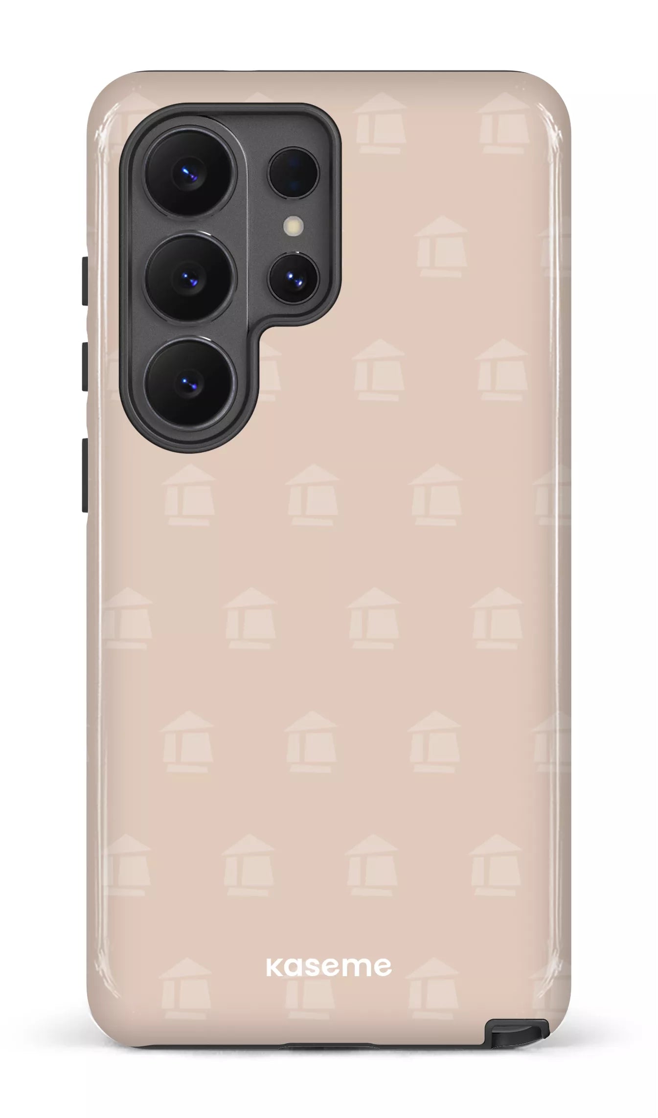 Galaxy S26 U Tough (Gloss) Flordeco motif grège -