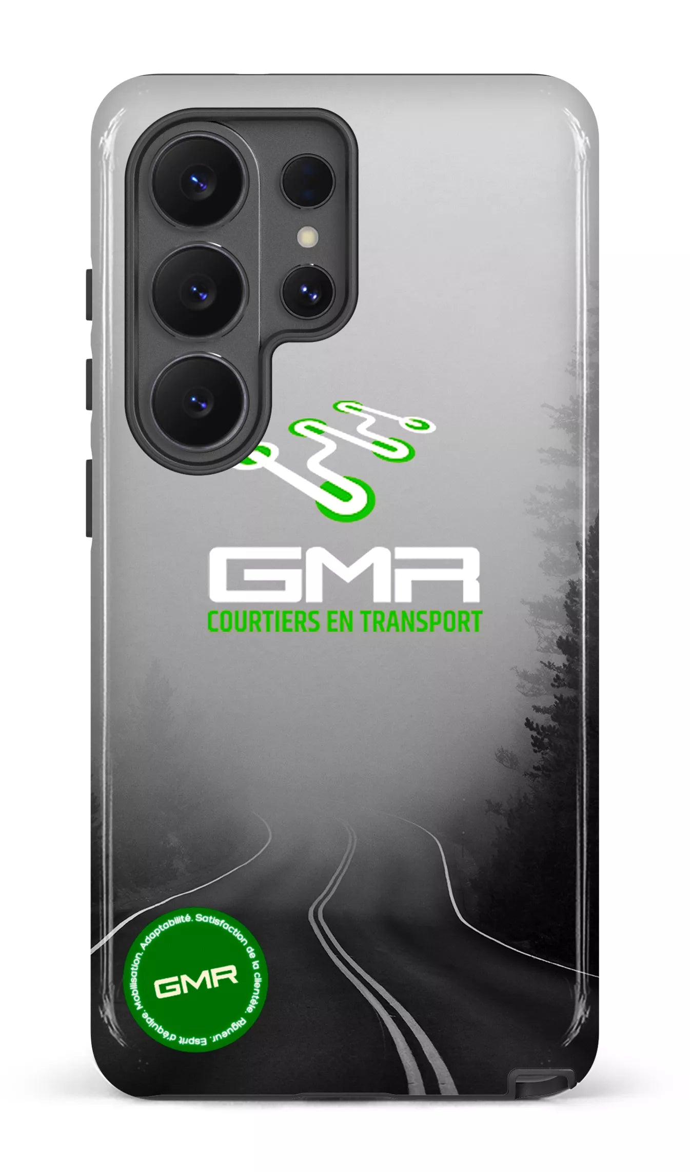 Galaxy S26 U Tough (Gloss) GMR Route Noir et Blanc -