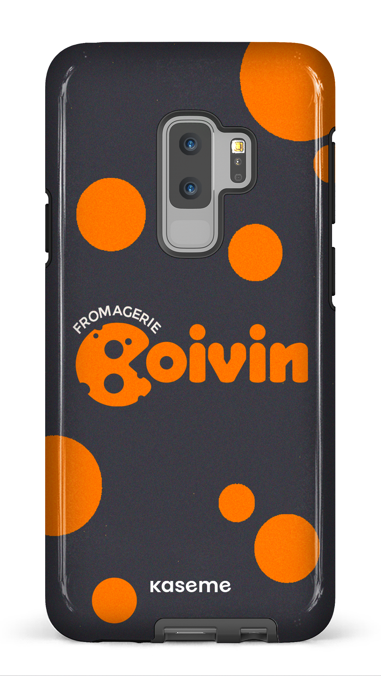 Galaxy S9 Plus Tough Boivin Gris x Ronds -