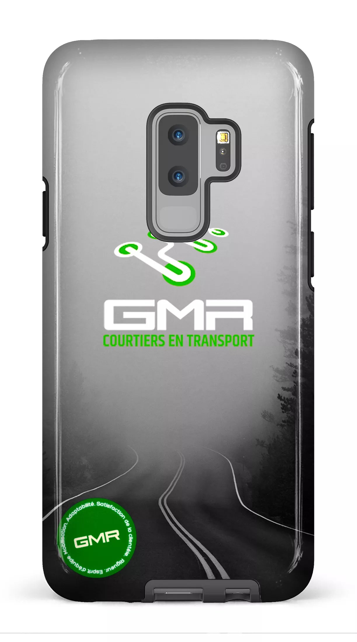 Galaxy S9 Plus Tough GMR Route Noir et Blanc -