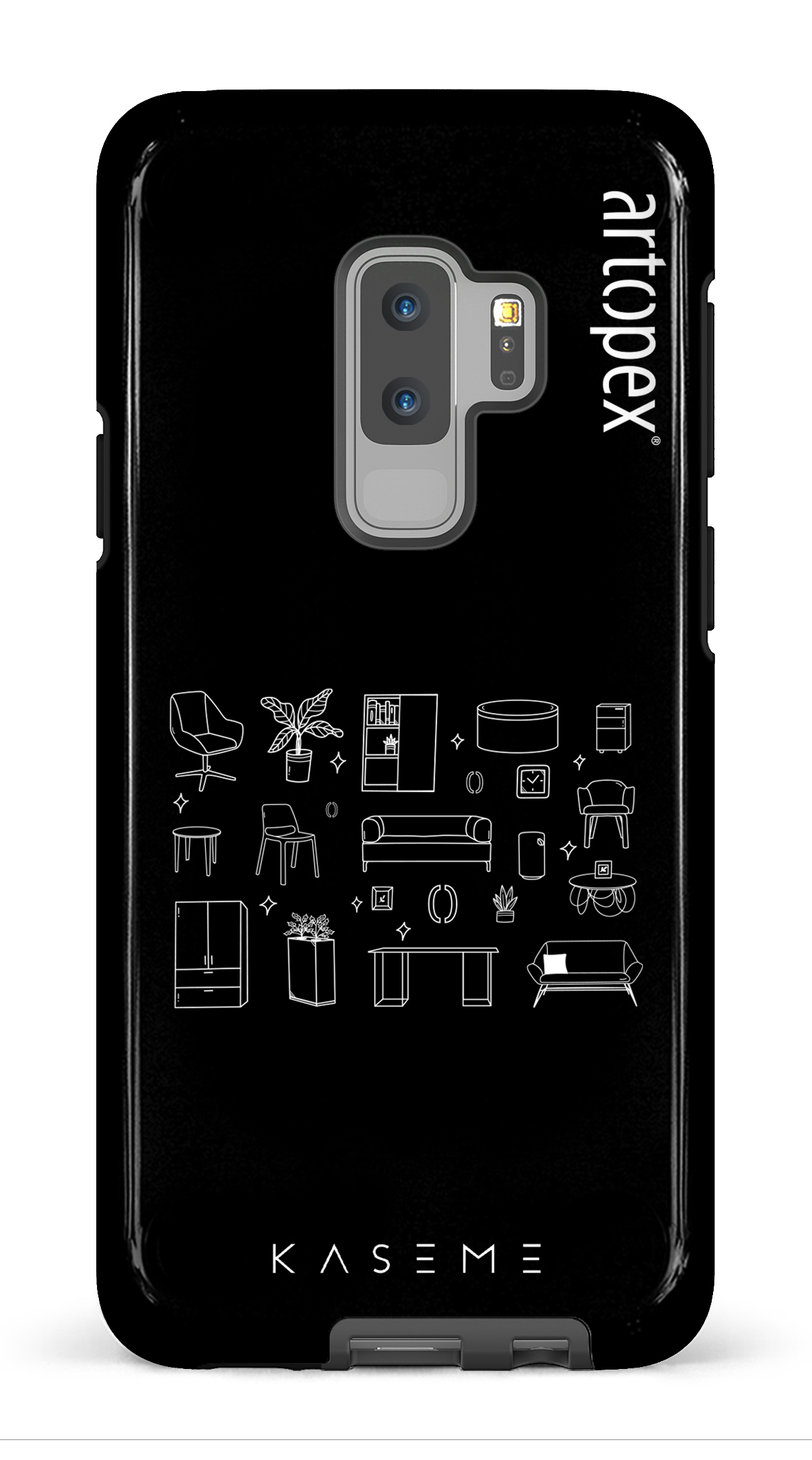 Galaxy S9 Plus Tough L'essentiel noir par Artopex -