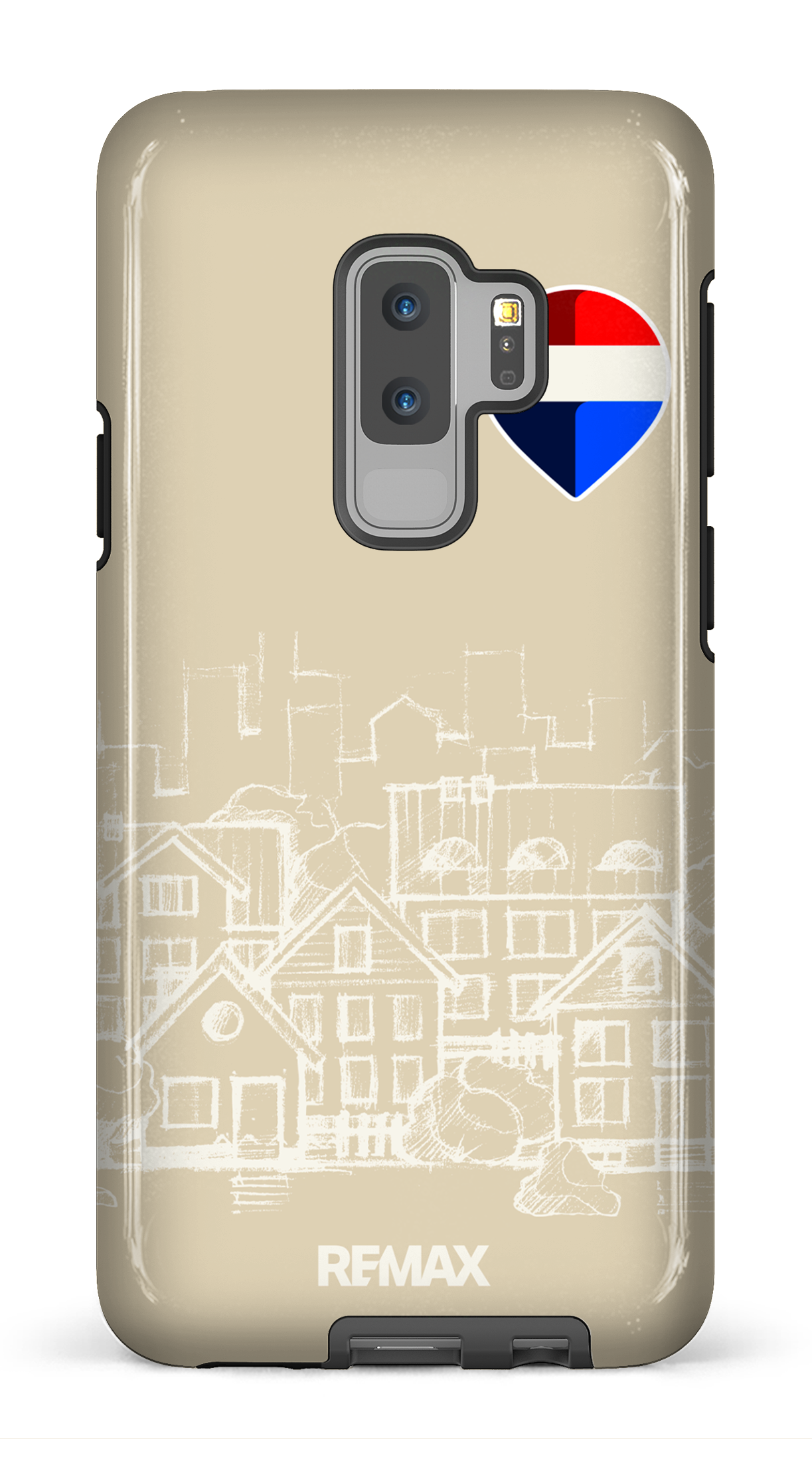 Galaxy S9 Plus Tough Remax Sketch Crème -