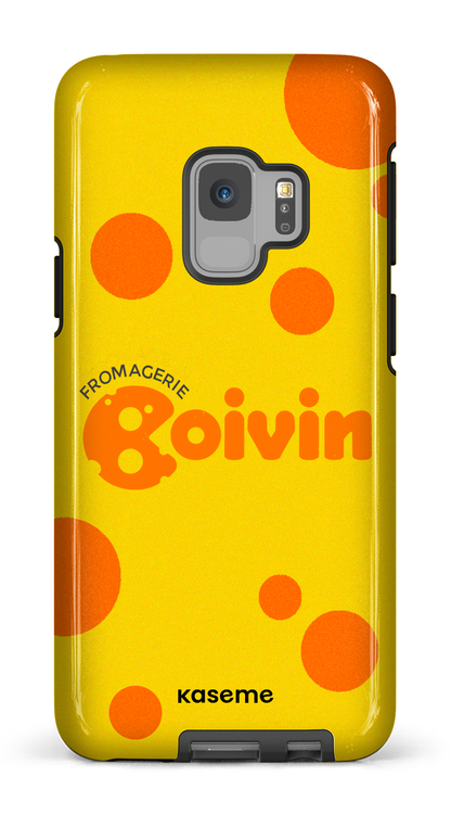 Galaxy S9 Tough Boivin Jaune x Ronds -