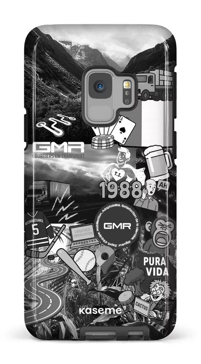 Galaxy S9 Tough GMR Collage Noir et Blanc -