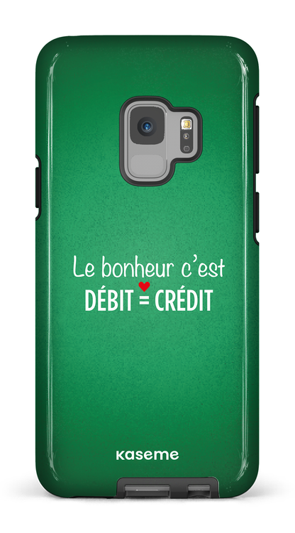 Galaxy S9 Tough Le bonheur c'est débit = crédit (vert) -