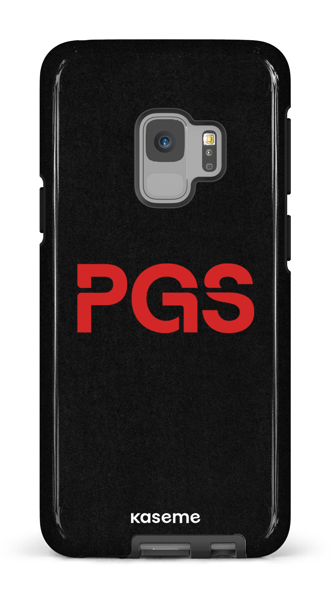 Galaxy S9 Tough PGS Noir&Rouge -