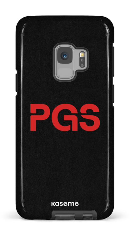 Galaxy S9 Tough PGS Noir&Rouge -
