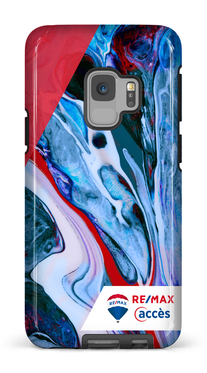 Galaxy S9 Tough Peinture marbrée claire -