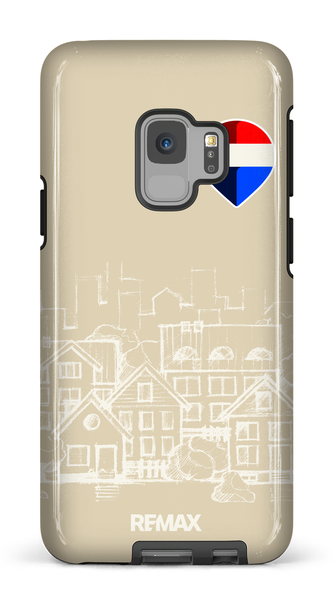 Galaxy S9 Tough Remax Sketch Crème -