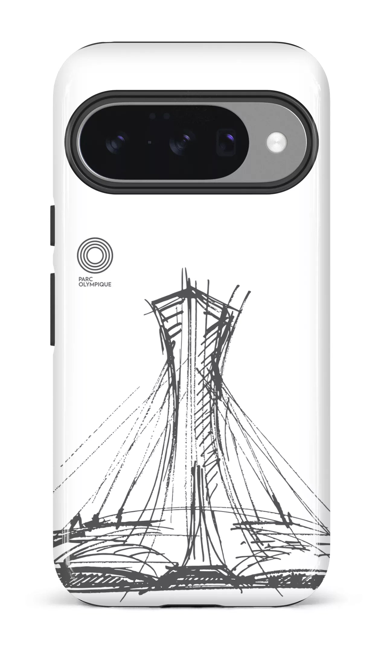 Google Pixel 10 Impact (Gloss) Parc Olympique - Croquis Blanc -