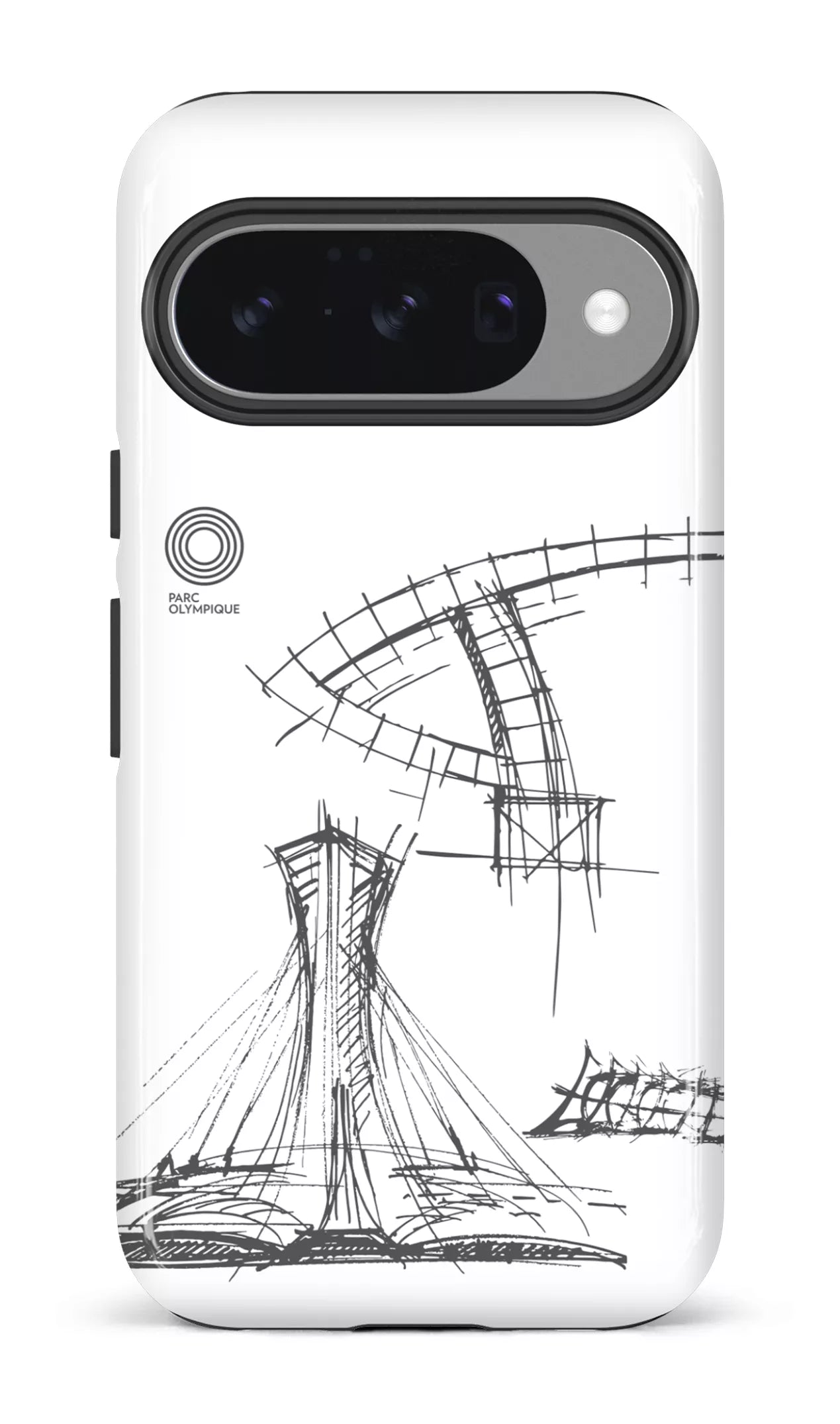 Google Pixel 10 Impact (Gloss) Parc Olympique - Croquis Plan Blanc -
