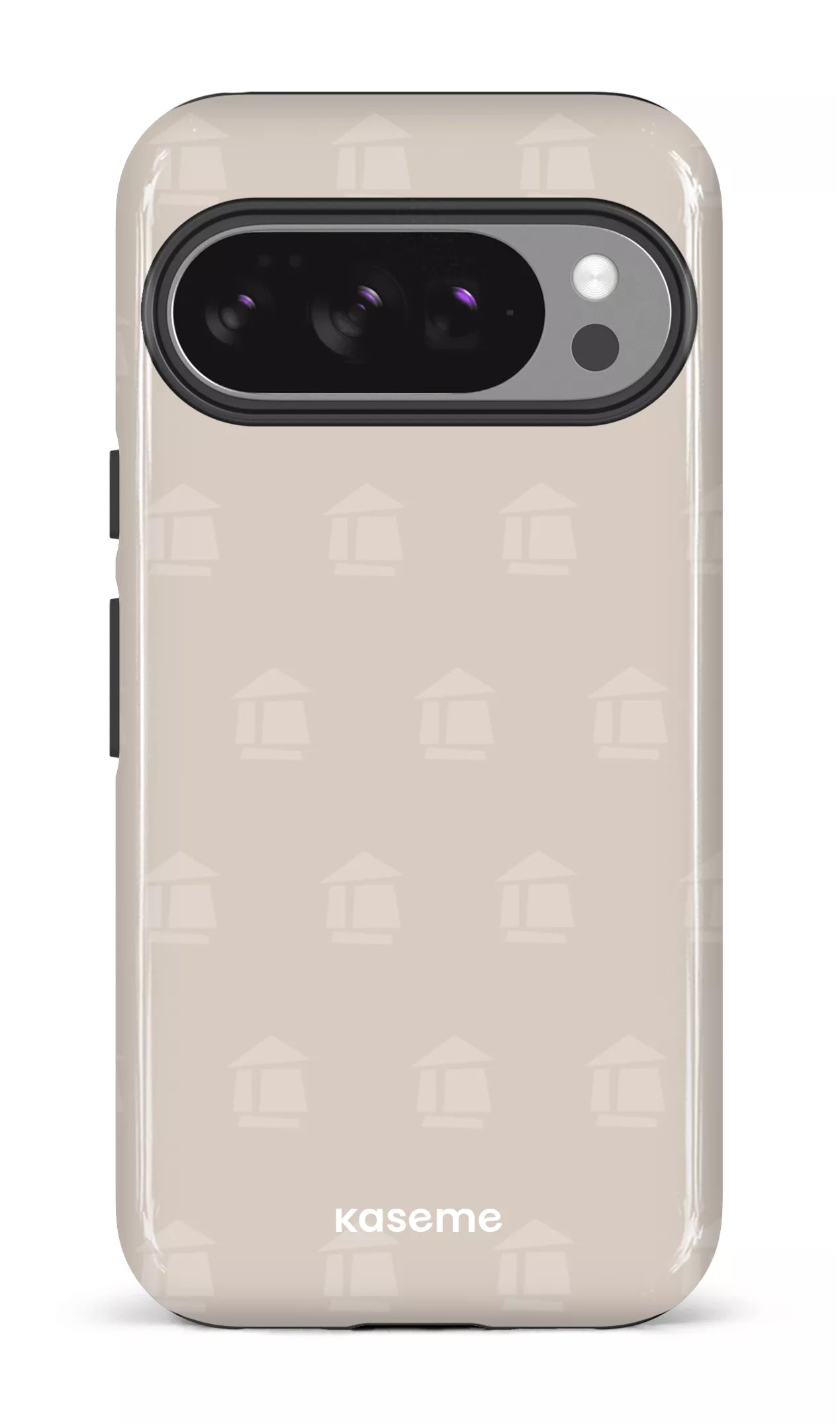 Google Pixel 10 Pro Impact (Gloss) (D) Flordeco motif grège -