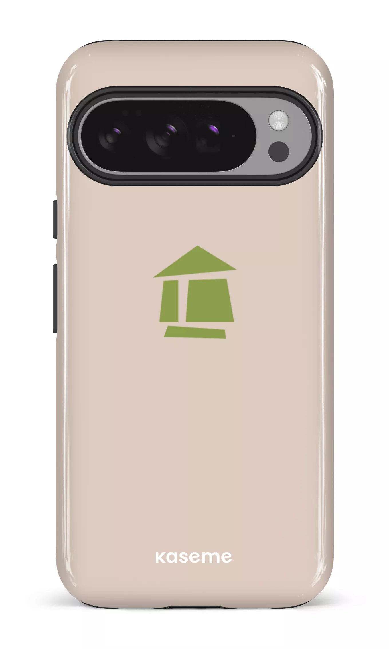 Google Pixel 10 Pro XL Impact (Gloss) Flordeco logo grège -
