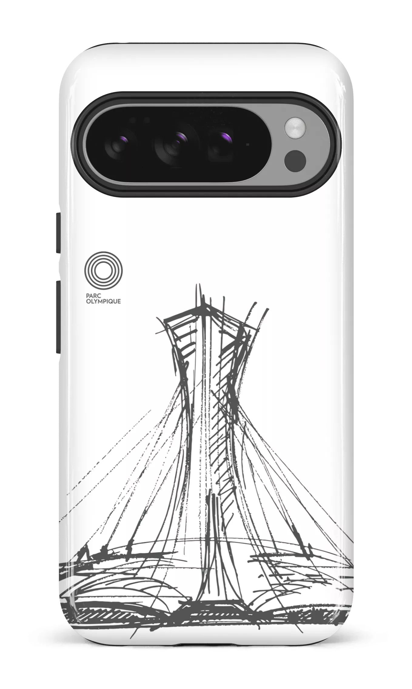 Google Pixel 10 Pro XL Impact (Gloss) Parc Olympique - Croquis Blanc -