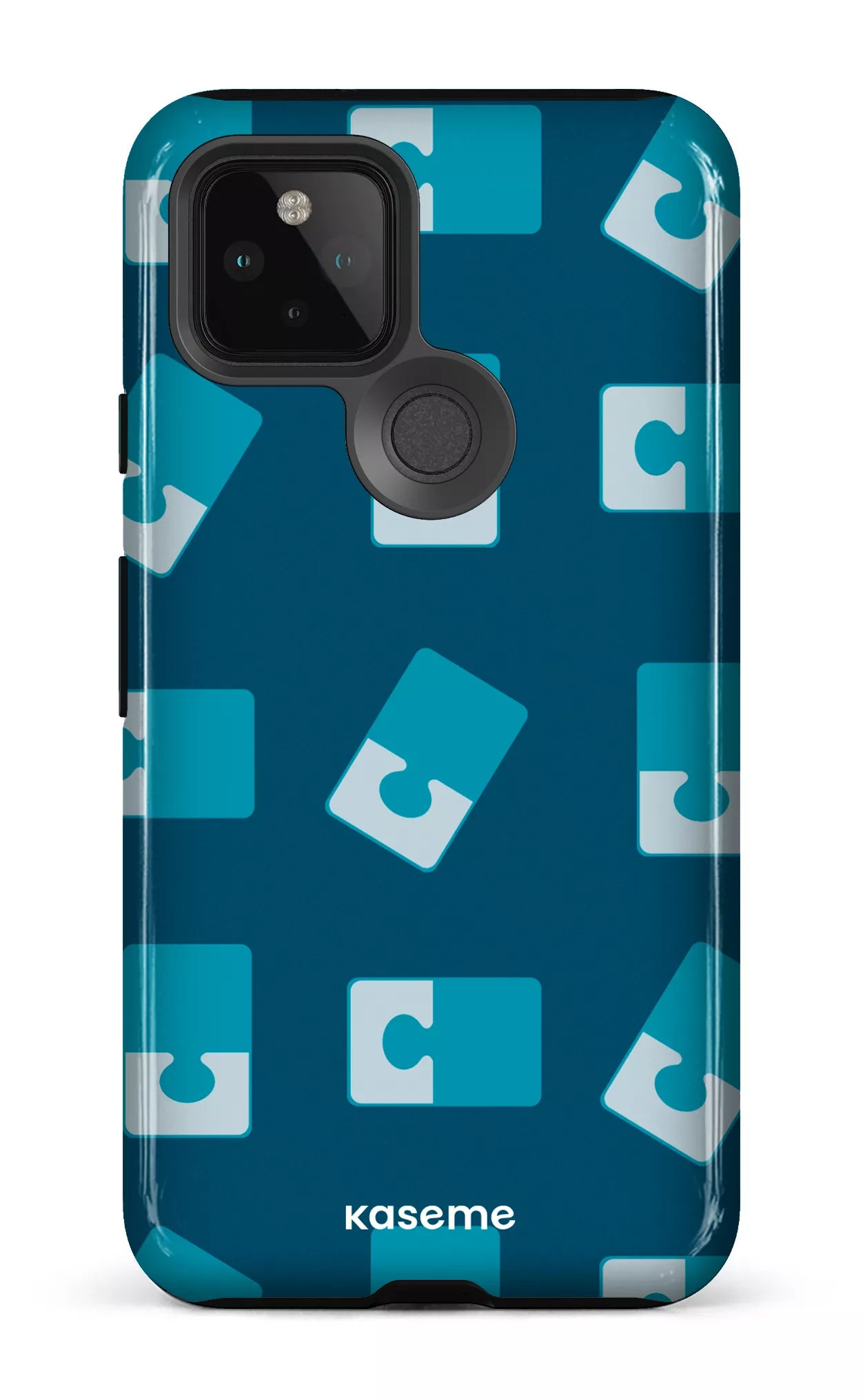Google Pixel 5 Tough Casse-tête Bleu -