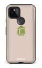 Google Pixel 5 Tough Flordeco logo grège -