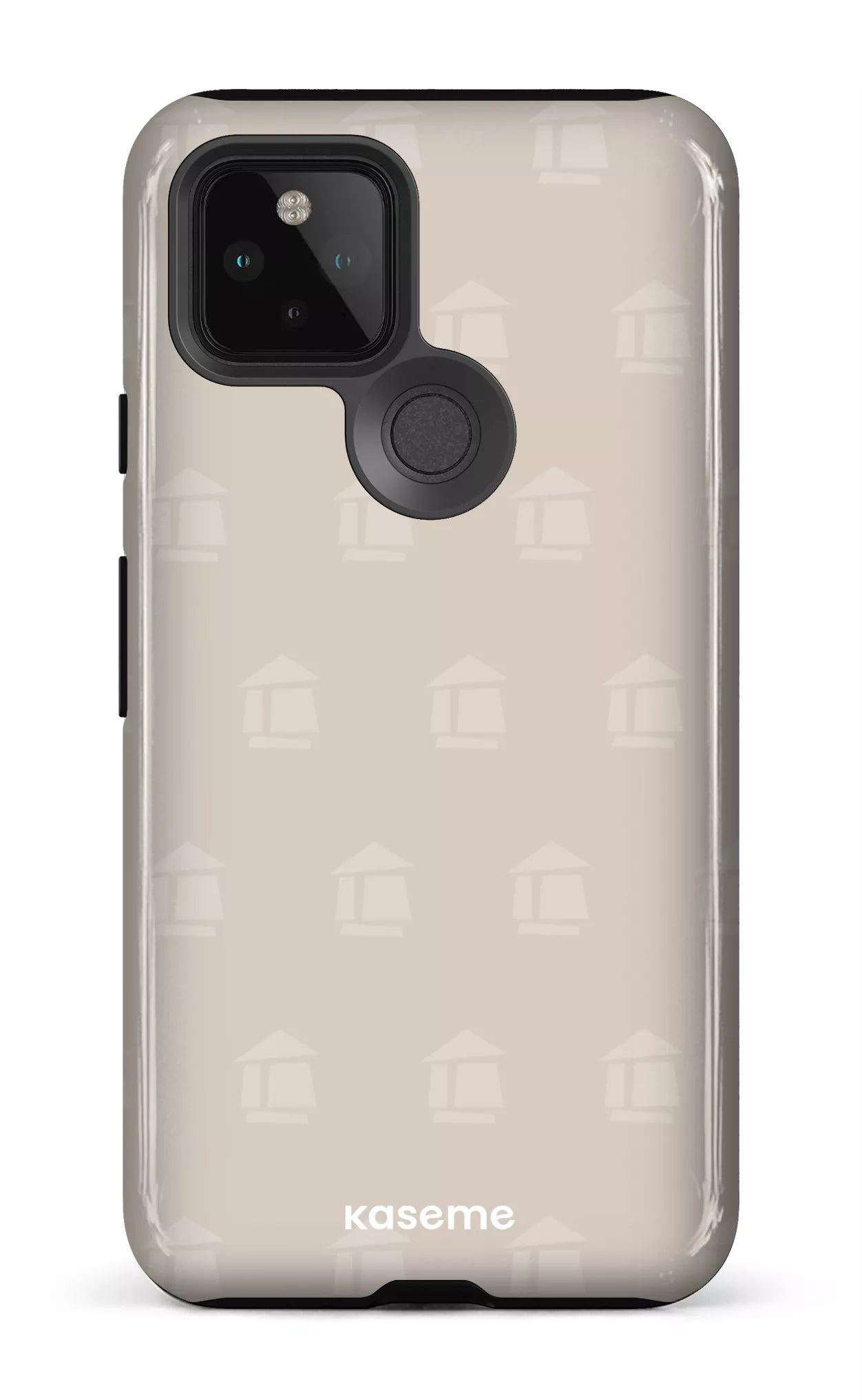 Google Pixel 5 Tough Flordeco motif grège -