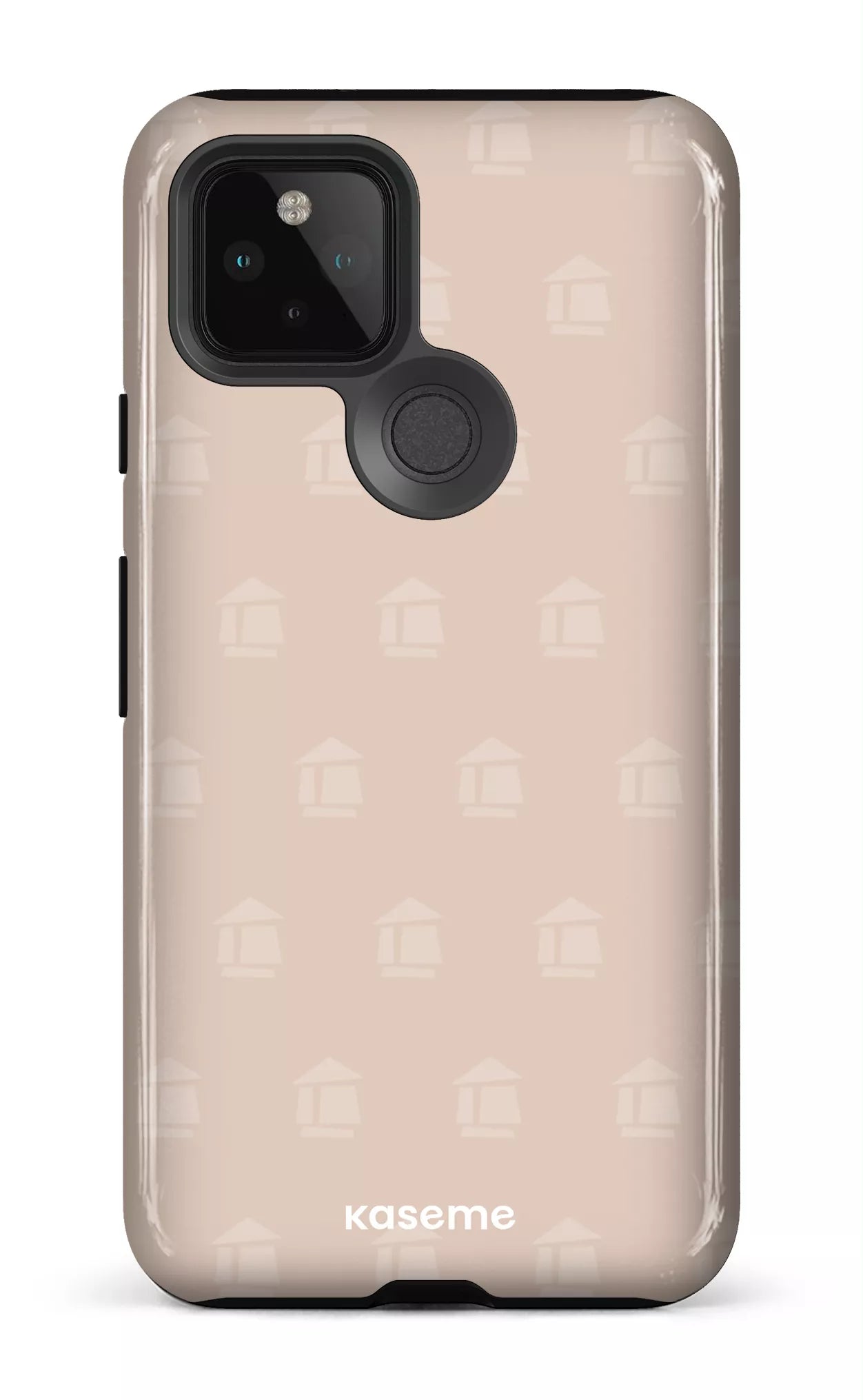 Google Pixel 5 Tough Flordeco motif grège -