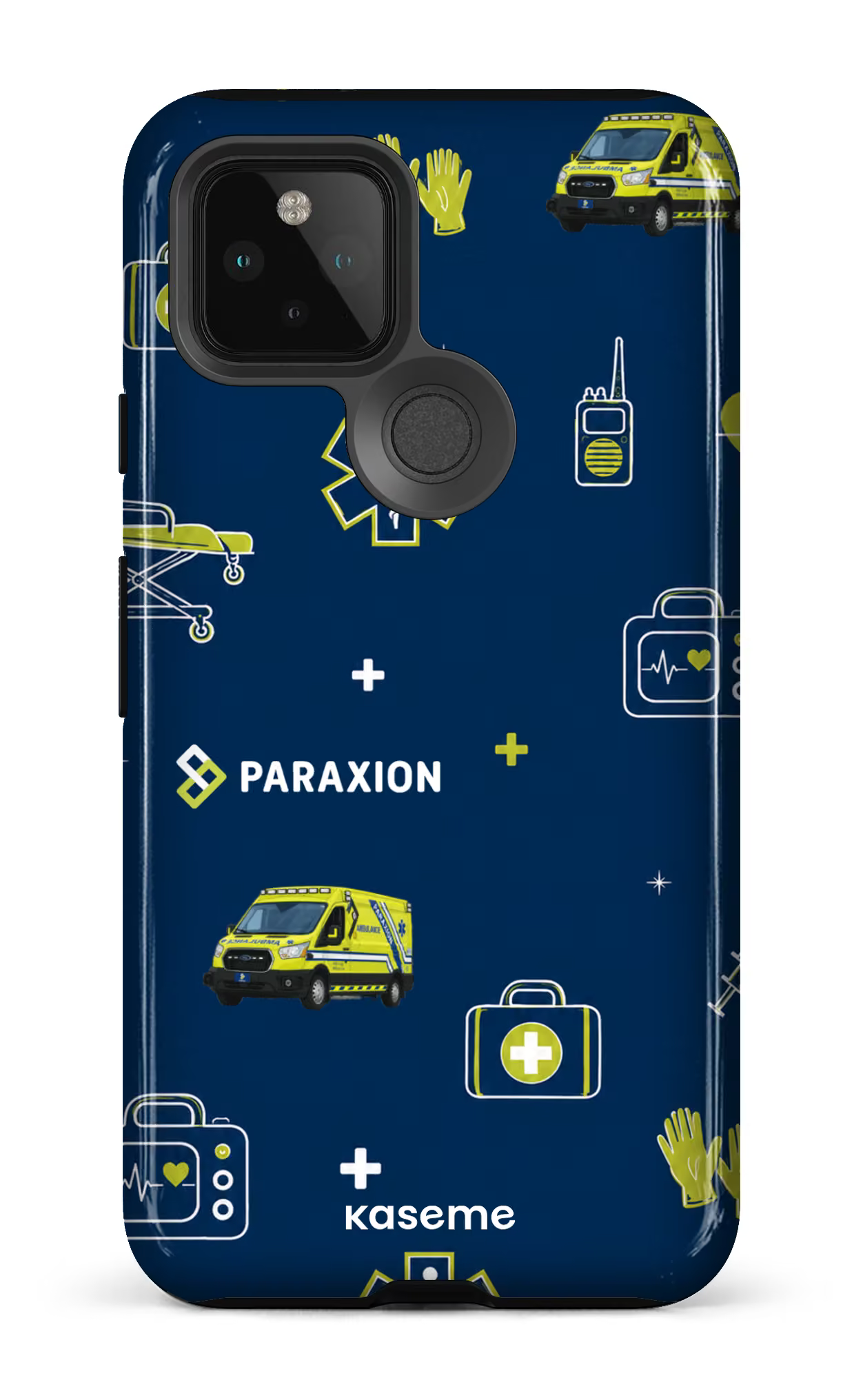 Google Pixel 5 Tough Icônes bleu Paraxion -