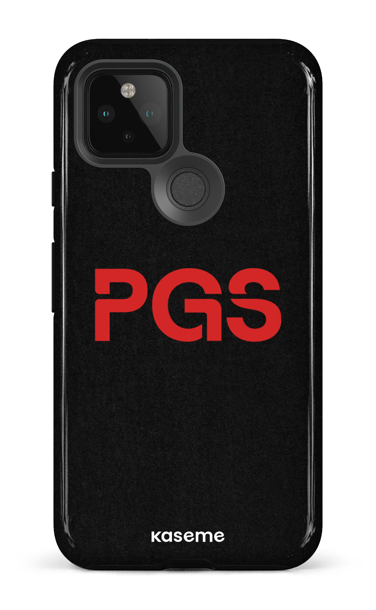 Google Pixel 5 Tough PGS Noir&Rouge -