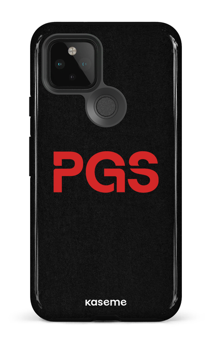 Google Pixel 5 Tough PGS Noir&Rouge -