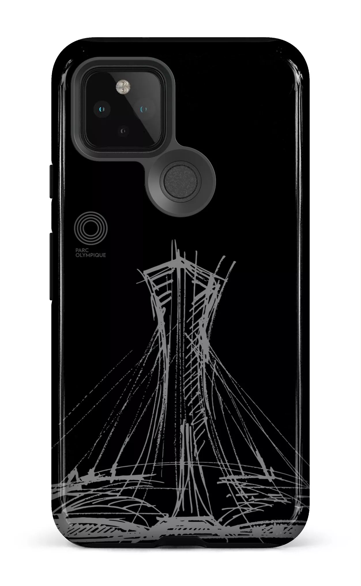 Google Pixel 5 Tough Parc Olympique - Croquis Noir -