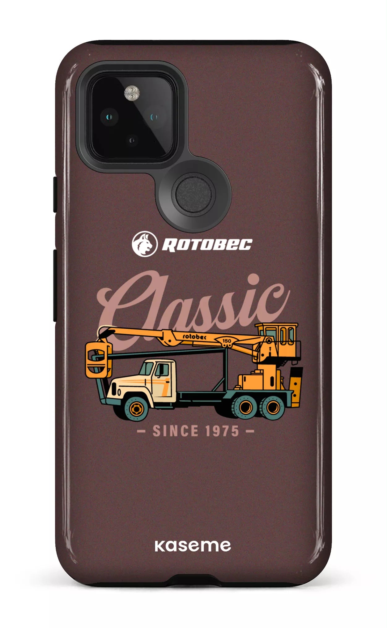 Google Pixel 5 Tough Rotobec Brun "Classic" -