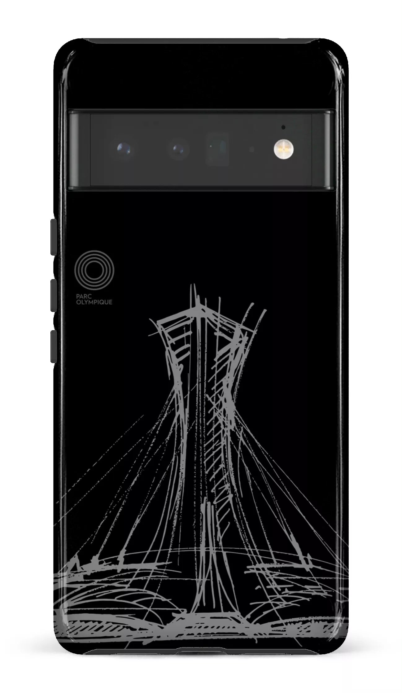 Google Pixel 6 Pro Tough (Gloss) Parc Olympique - Croquis Noir -