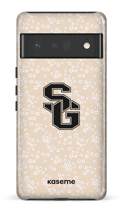 Google Pixel 6 Pro Tough (Gloss) Posy Beige x Dragons -