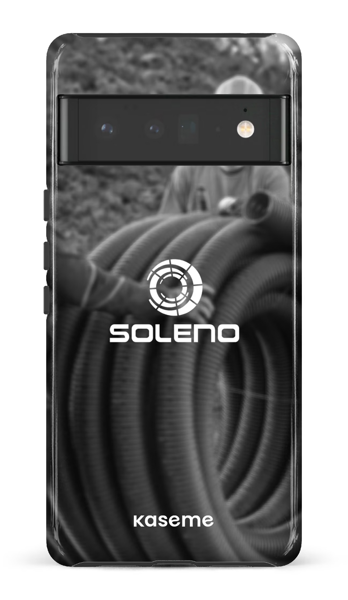 Google Pixel 6 Pro Tough (Gloss) Soleno tuyau N&B -