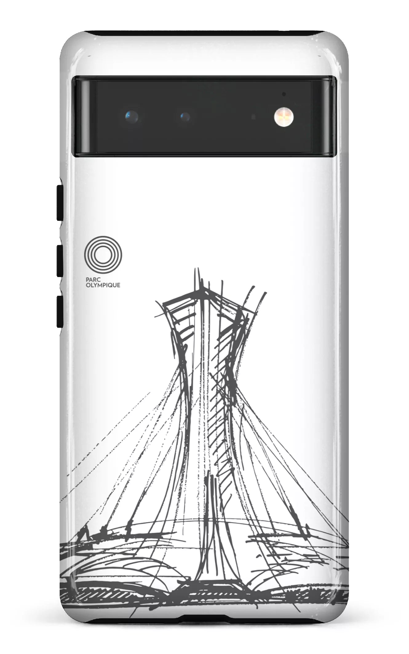 Google Pixel 6 Tough Parc Olympique - Croquis Blanc -