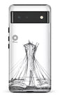 Google Pixel 6 Tough Parc Olympique - Croquis Blanc -