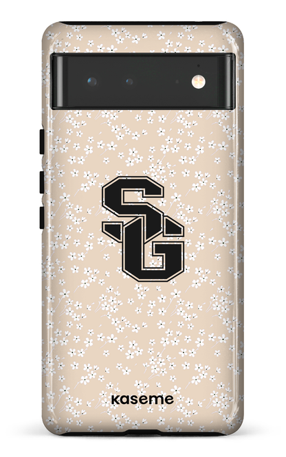 Google Pixel 6 Tough Posy Beige x Dragons -