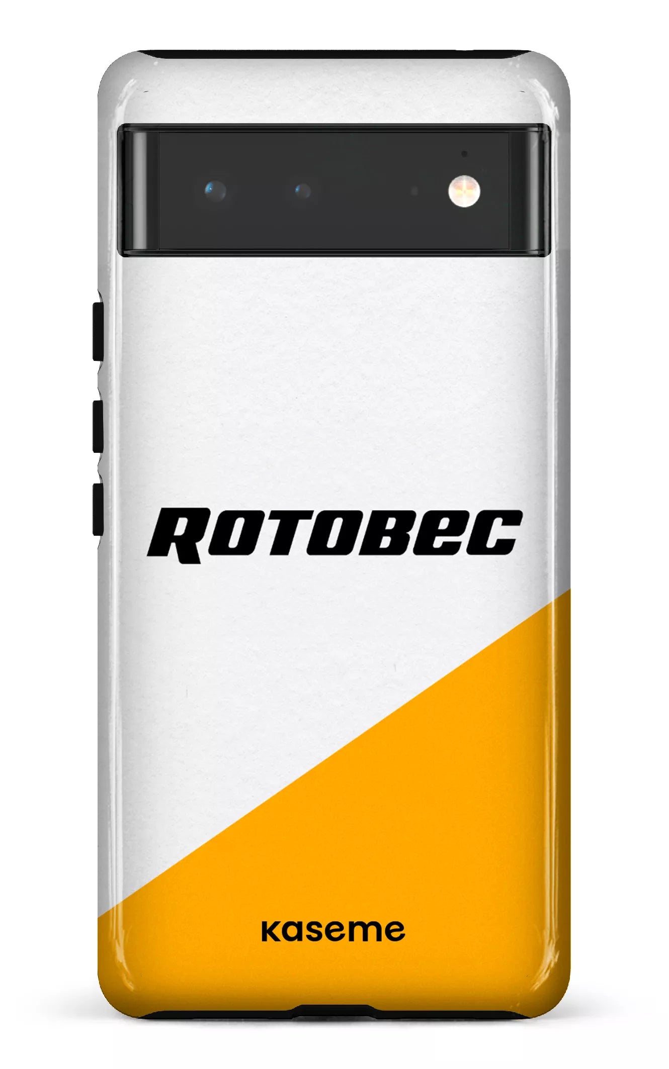Google Pixel 6 Tough Rotobec Blanc et Jaune -
