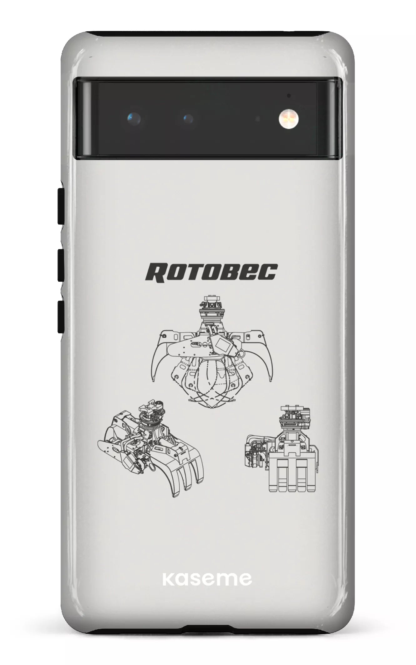 Google Pixel 6 Tough Rotobec Gris -