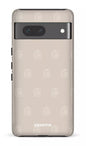 Google Pixel 7 Tough Gloss Flordeco motif grège -