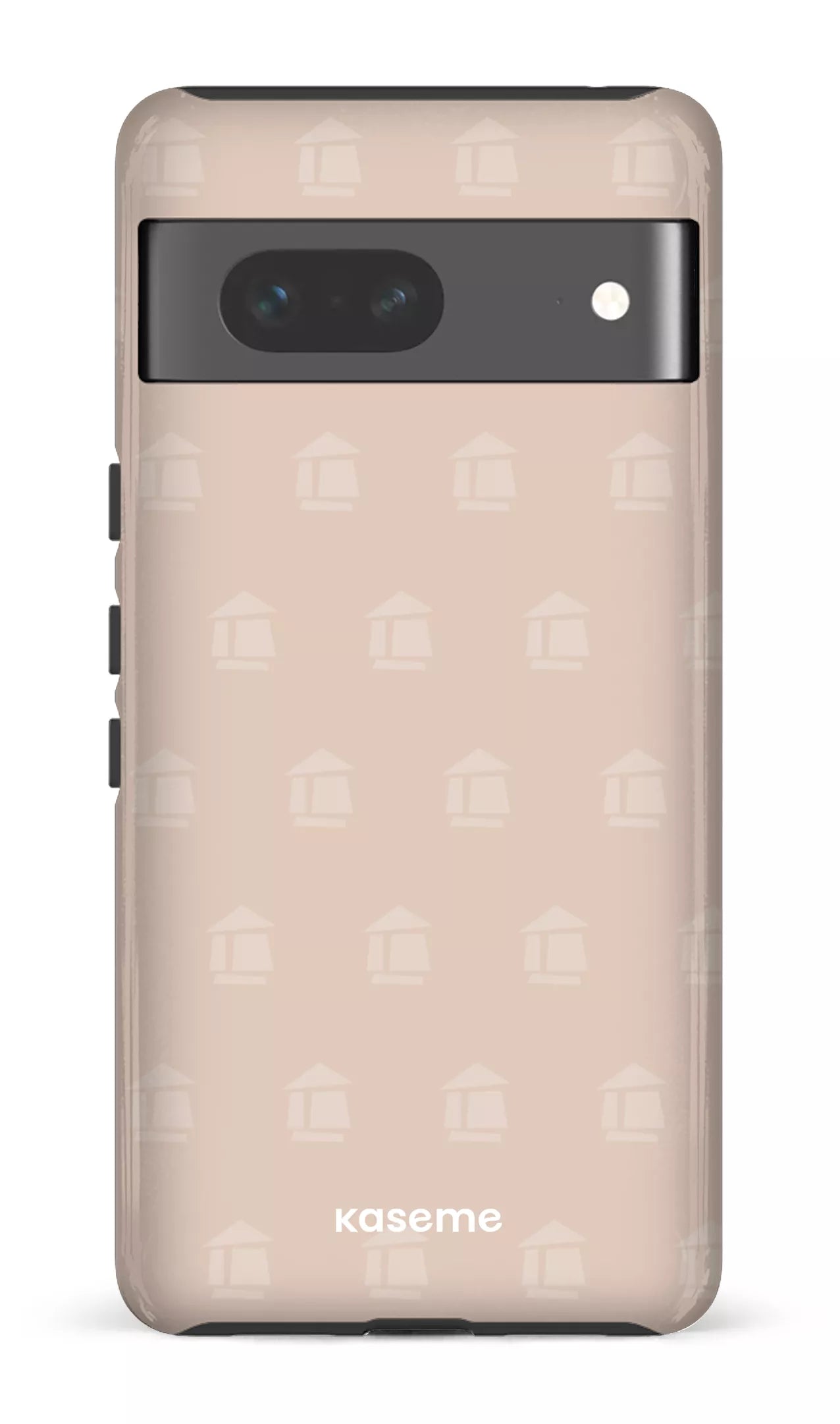 Google Pixel 7 Tough Gloss Flordeco motif grège -