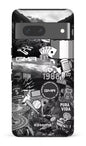 Google Pixel 7 Tough Gloss GMR Collage Noir et Blanc -