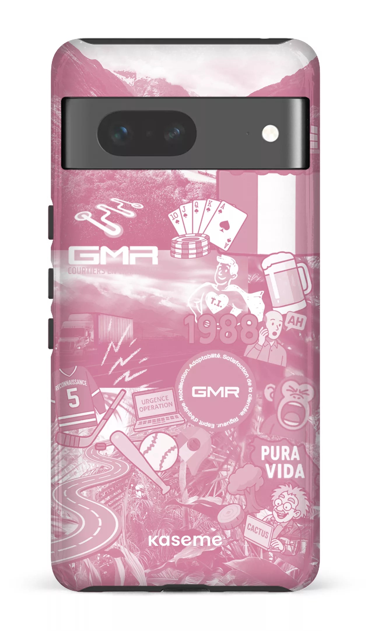 Google Pixel 7 Tough Gloss GMR Collage Rose -