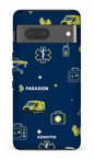 Google Pixel 7 Tough Gloss Icônes bleu Paraxion -