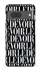 Google Pixel 7 Tough Gloss Le Devoir — Gros logos -