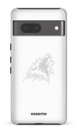 Google Pixel 7 Tough Gloss Les Huskies Blanc -