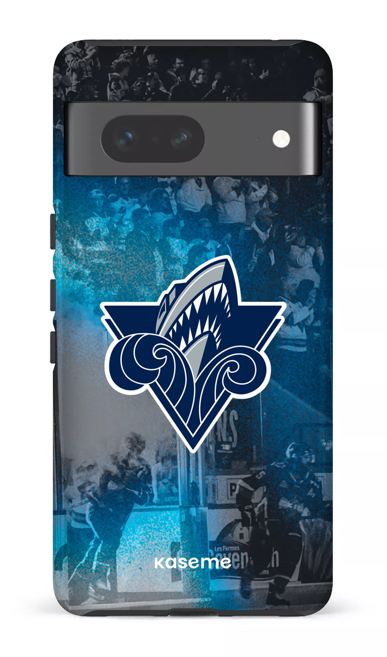 Google Pixel 7 Tough Gloss Océanic Logo & Foule -