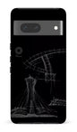 Google Pixel 7 Tough Gloss Parc Olympique - Croquis Plan Noir -