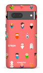 Google Pixel 7 Tough Gloss Personnages Saumon -