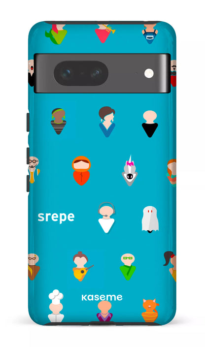 Google Pixel 7 Tough Gloss Personnages Turquoise -