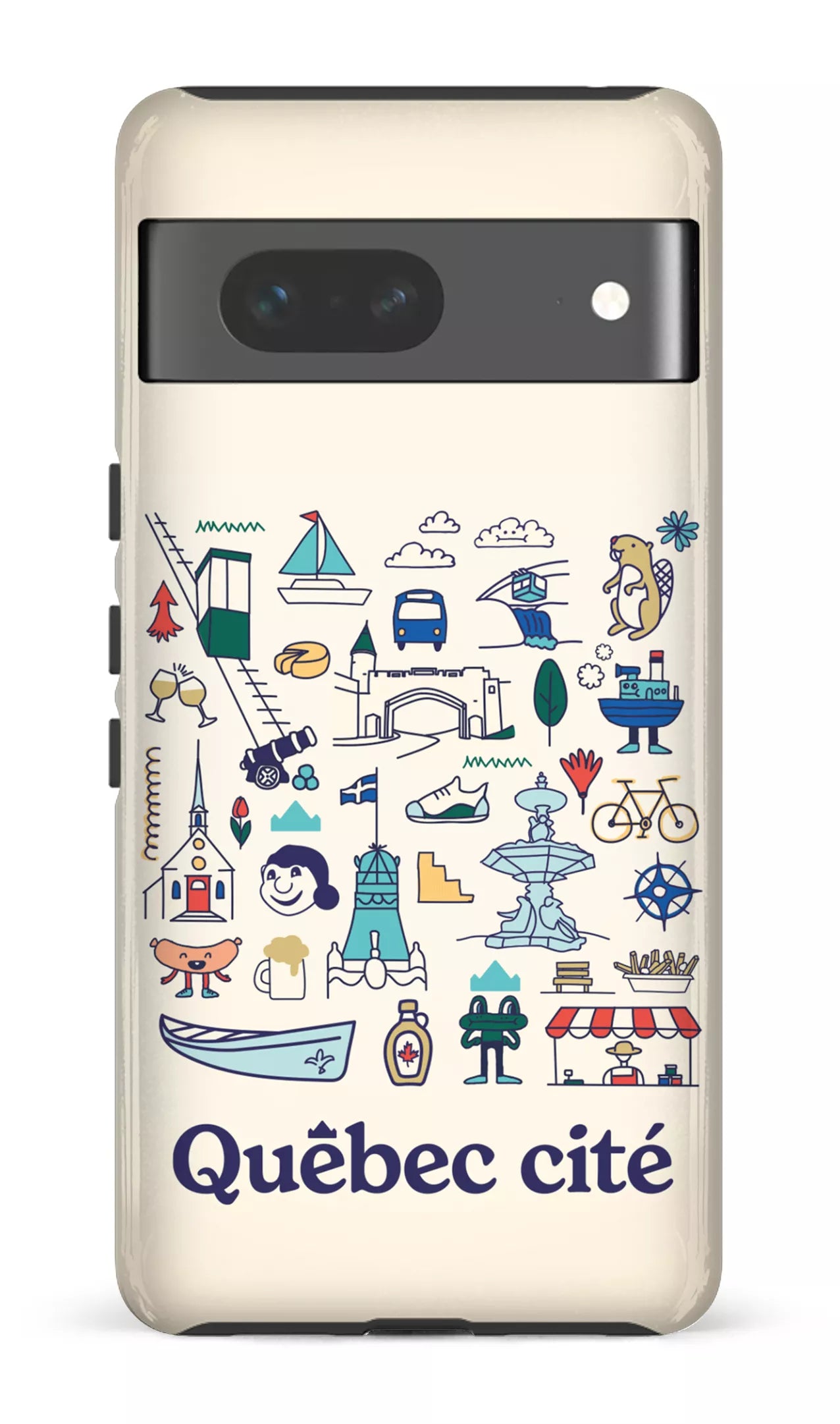 Google Pixel 7 Tough Gloss Québec illustré -